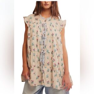 Free People Sundown Print Tunic Dress Small